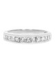 Princess Diamond Tapered Band in White Gold